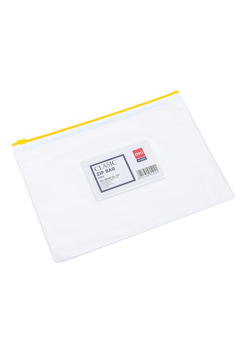 Deli حقيبة سحاب دلي E5524 A5 - مثالية لتخزين المستندات والتنظيم اليومي - Image 3