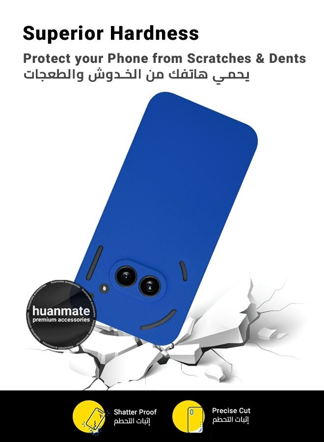 huanmate Nothing Phone (2a) Silicone Cover Blue - Premium 2.0mm TPU Silicon, Enhanced Camera Protection with Lens Shield, Shockproof & Water-Proof Cover for Nothing Phone (2a) - Image 4