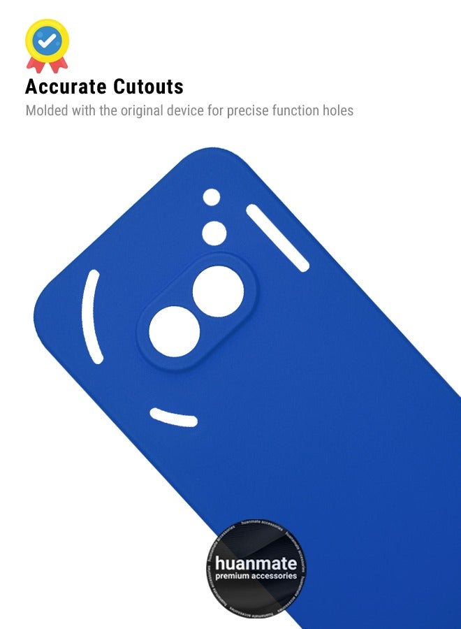 huanmate Nothing Phone (2a) Silicone Cover Blue - Premium 2.0mm TPU Silicon, Enhanced Camera Protection with Lens Shield, Shockproof & Water-Proof Cover for Nothing Phone (2a) - Image 5