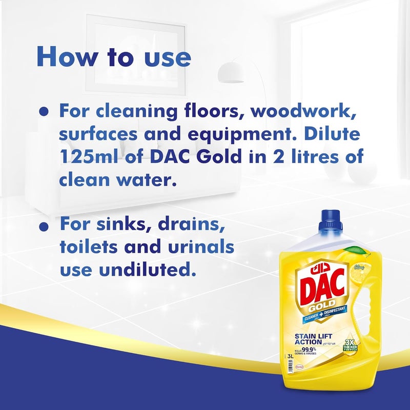 DAC Gold Multi-Purpose Disinfectant & Liquid Cleaner - Image 5