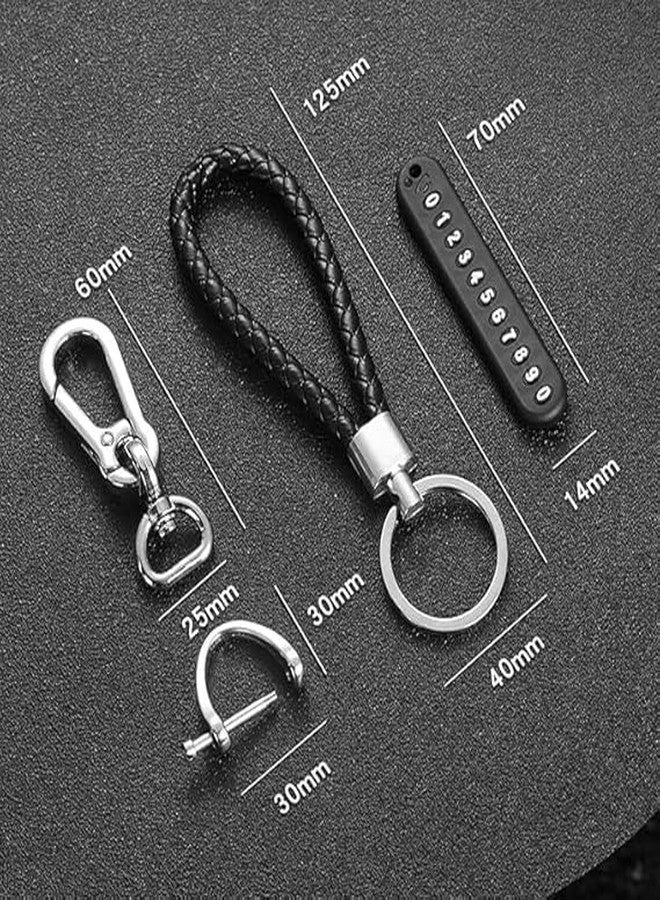 Akshify Metal Anti-Lost Keychain with Phone Number Tag - Double Pendant Keyring for Car, Bike, Home, Office & Travel Use. - Image 2