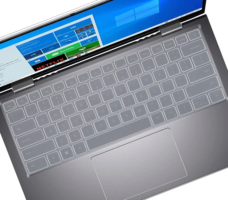 Laprite Keyboard Cover for Dell Inspiron 14 5410 5415 5418, Dell Inspiron 14 7000 7415 2-in-1 14 inch,Dell Inspiron 13 5310 13.3", Dell Latitude 3320 3420 14"[NOT Fit Dell Latitude 14 5410], Clear - Image 1