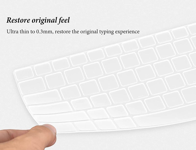 Laprite Keyboard Cover for Dell Inspiron 14 5410 5415 5418, Dell Inspiron 14 7000 7415 2-in-1 14 inch,Dell Inspiron 13 5310 13.3", Dell Latitude 3320 3420 14"[NOT Fit Dell Latitude 14 5410], Clear - Image 4