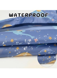 BIGTHREE Baby Weaning Bib, Waterproof Anti Dirty Baby Feeding Bibs, Long Sleeves Weaning Bibs for Eating, Attaches Fully Cover to Baby Highchair, Easy to Clean  - Image 3