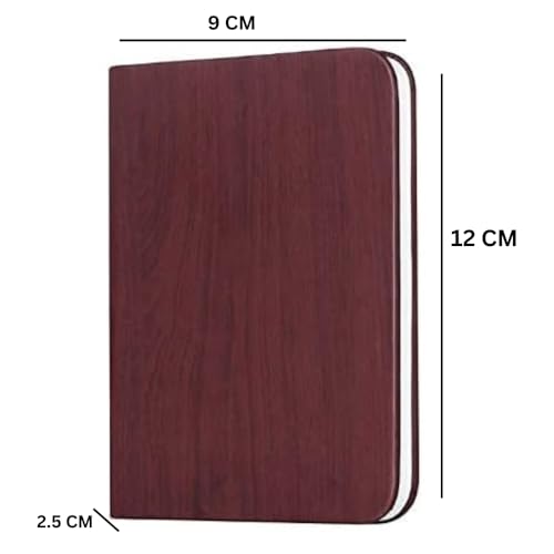 XERGY USB Rechargeable Wooden LED Book Lamp with 3 Color Modes, Foldable 360° Design, 1000mAh Battery - Mood Lighting, Night Light, Table & Bedside Decorative Lamp Unique Gifts for Book Lovers - Image 2