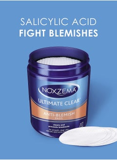 Noxzema Noxzema Ultimate Clear Face Pads, Salicylic Acid Acne Treatment Clears and Prevents Acne, Anti-blemish, 90 Count, 6 Pack  - Image 2