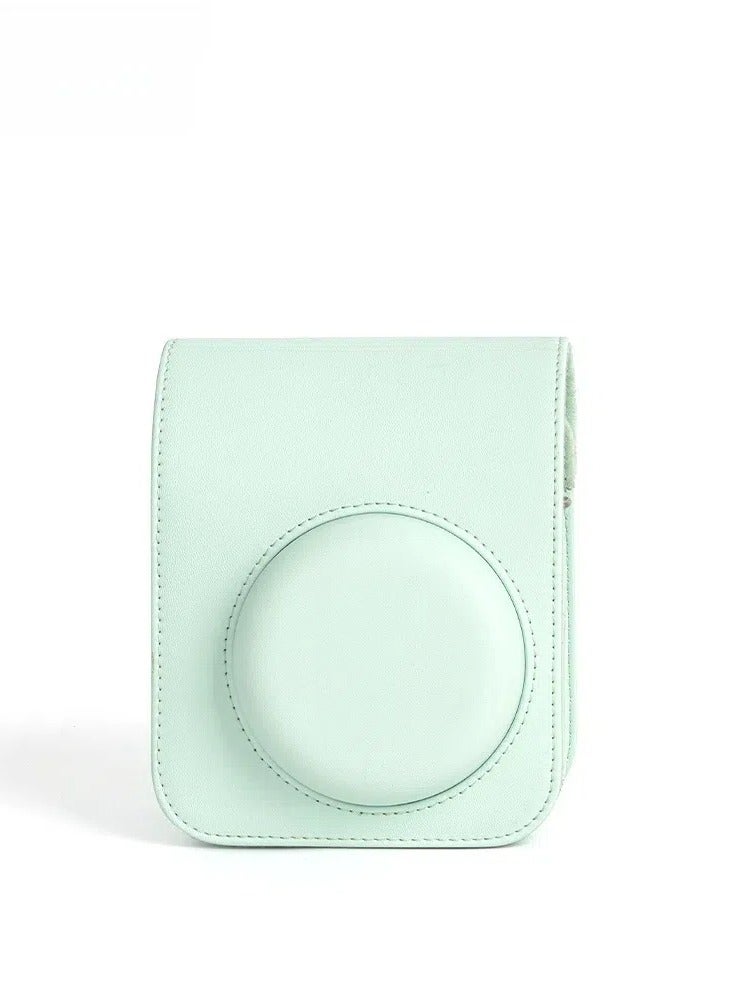 Suitable for Fujifilm mini12 solid color Polaroid camera bag protective case PU camera bag camera storage bag accessories - Image 1