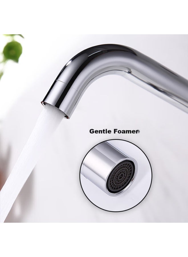 Larsd Kitchen Faucet, Hot And Cold Sink Faucet, Copper Body, Rotatable Dishwashing Sink Faucet F025 - Image 4
