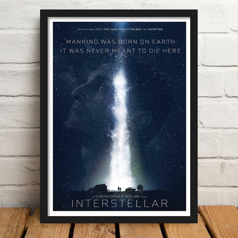 GRAY WALL Good Hope Interstellar Movie Framed Poster For Room Office 13 Inch X 19 Inch Framed Multicolor - Image 3