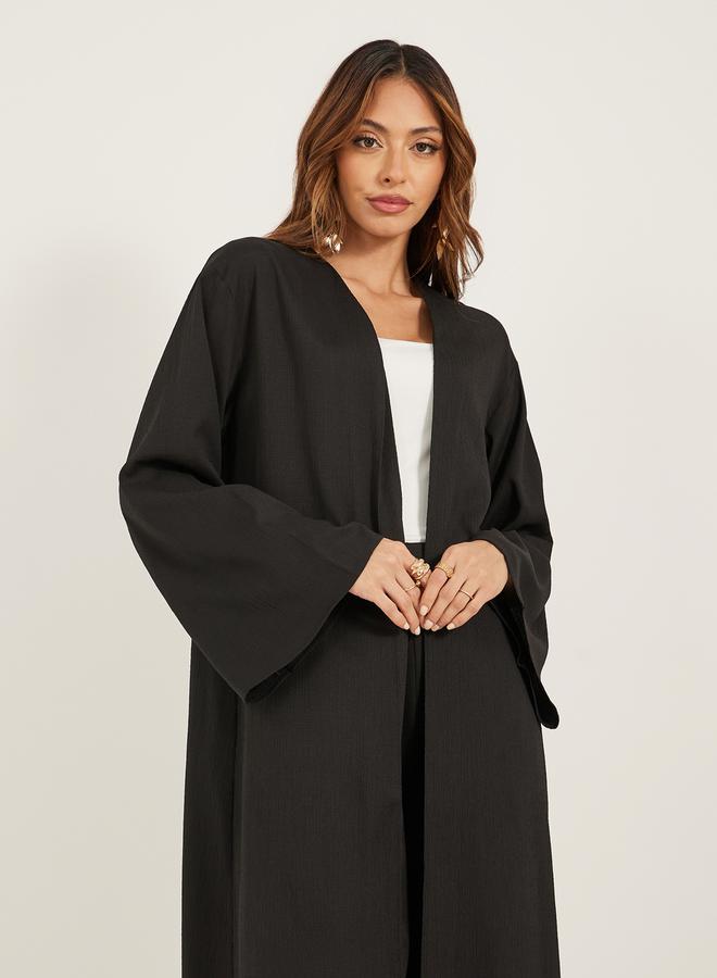 Styli Regular Fit Maxi Kimono with Side Slit Detail  - Image 3