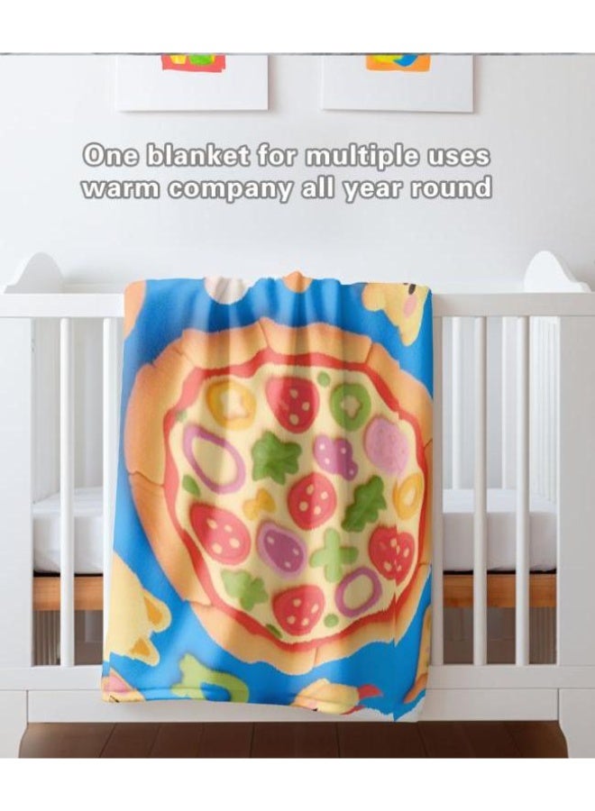 عام بطانية رقيقة من الفانيلا الكرتونية للأطفال والرضع (دافئة ومريحة، ومناسبة للنوم والألعاب) 70 سم * 100 سم - Image 1