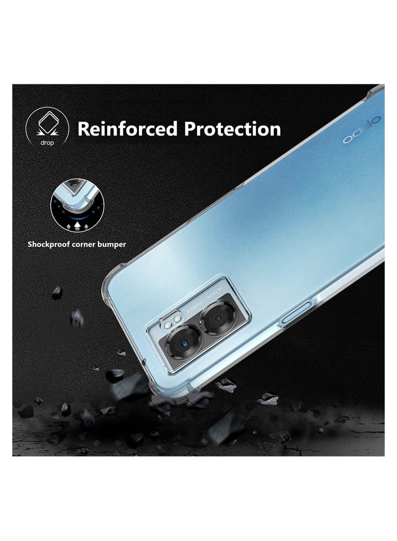 MUNTAQI Case for OPPO A57 5G / OPPO A77 5G Clear Case Cover Soft Flexible Transparent Silicone TPU Back Cover Full Camera Protection with Shockproof Bumper Corner - Image 5