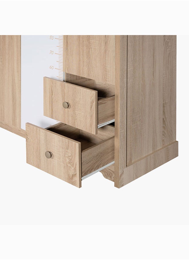 Home Box My House 3-Door Wardrobe With 2 Drawers 50 x 195 x 124.55 cm  - Image 4