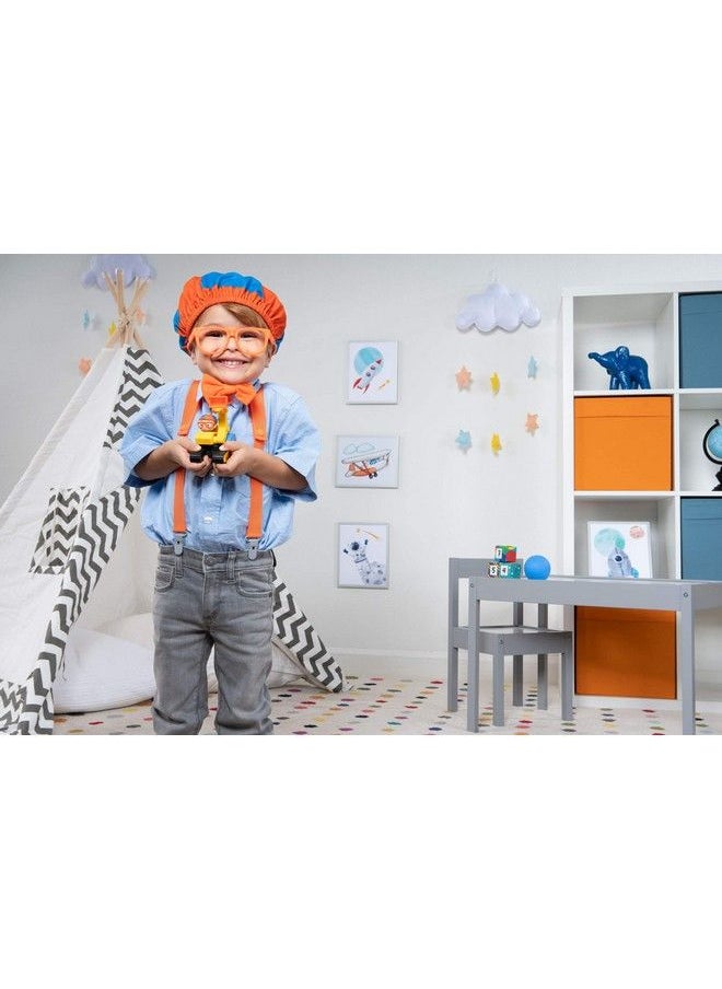 Blippi - Costume Roleplay Accessories Perfect For Dress Up And Play Time Includes Iconic Orange Bow Tie Suspenders Hats And Glasses For Young Children And Toddlers Roleplay Set - Image 1