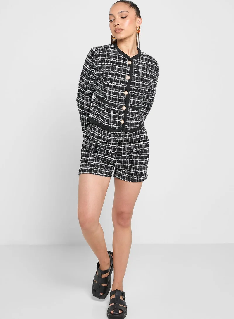 Ginger Tweed Jacket And Short Set