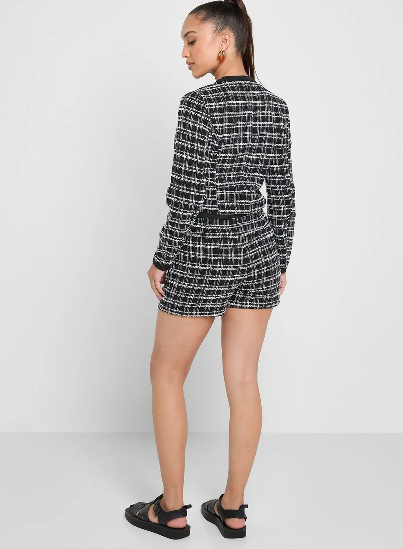 Ginger Tweed Jacket And Short Set