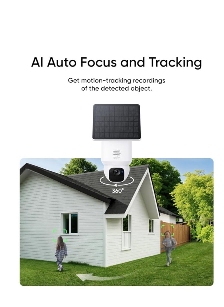 eufy eufy Security SoloCam E30 2K Solar Security Camera Outdoor Wireless, 360° Pan & Tilt Home Security Camera, Solar Powered, AI Tracking, IP65 Weatherproof, HomeBase S380 Compatible, No Monthly Fee  - Image 4