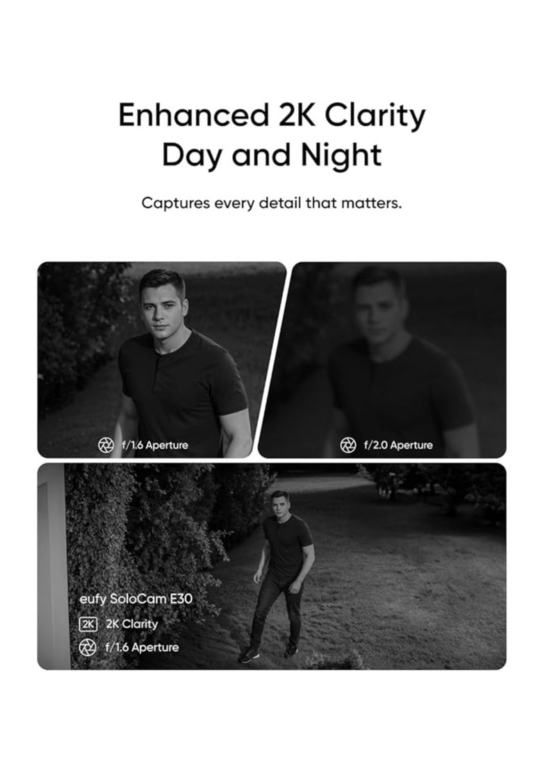 eufy eufy Security SoloCam E30 2K Solar Security Camera Outdoor Wireless, 360° Pan & Tilt Home Security Camera, Solar Powered, AI Tracking, IP65 Weatherproof, HomeBase S380 Compatible, No Monthly Fee  - Image 5