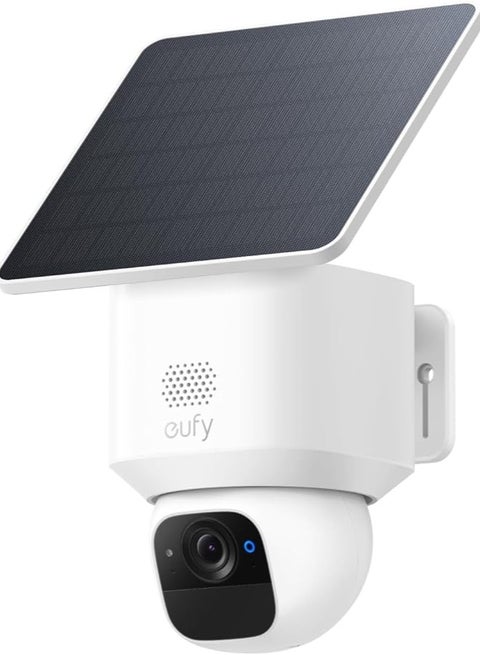eufy Security SoloCam E30 2K Solar Security Camera Outdoor Wireless, 360° Pan & Tilt Home Security Camera, Solar Powered, AI Tracking, IP65 Weatherproof, HomeBase S380 Compatible, No Monthly Fee
