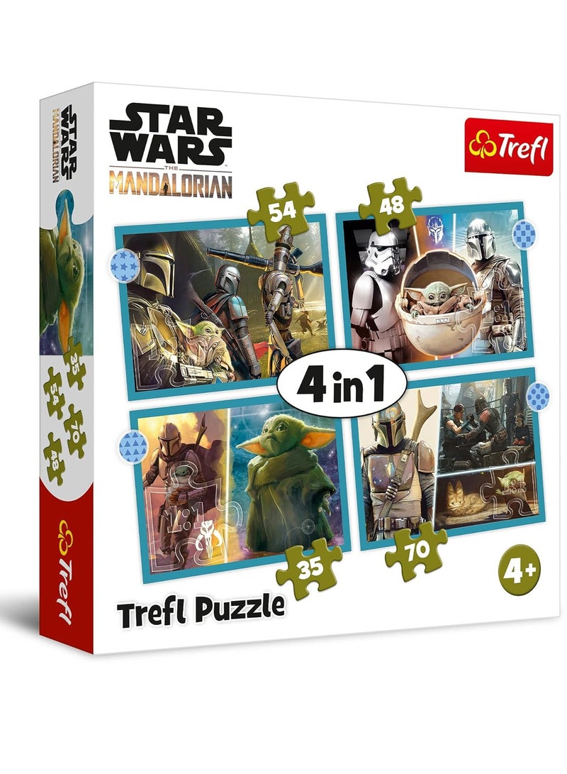 Trefl Puzzles - "4in1" - The Mandalorian / Lucasfilm Star Wars The Mandalorian