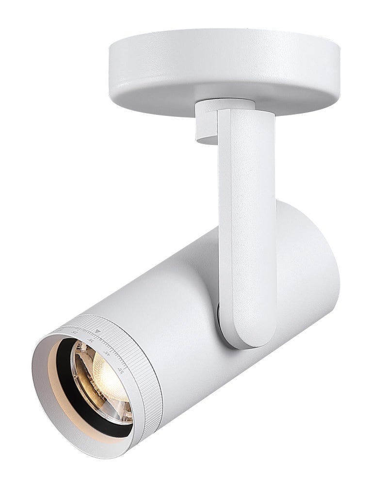 Opulux 12W LED Dimmable Zoomable Ceiling Spotlight Indoor – Adjustable Wall Surface Mount Accent Light for Home Corridor, Picture, Plants & Painting | Warm White 3000K CRI 97, Flicker-Free, White - Image 1