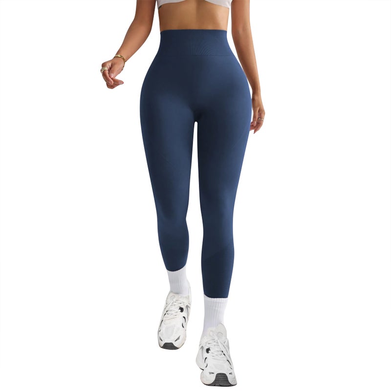 Seamless Peach Butt Lifting Yoga Leggings High Waist Tummy Control - Image 5