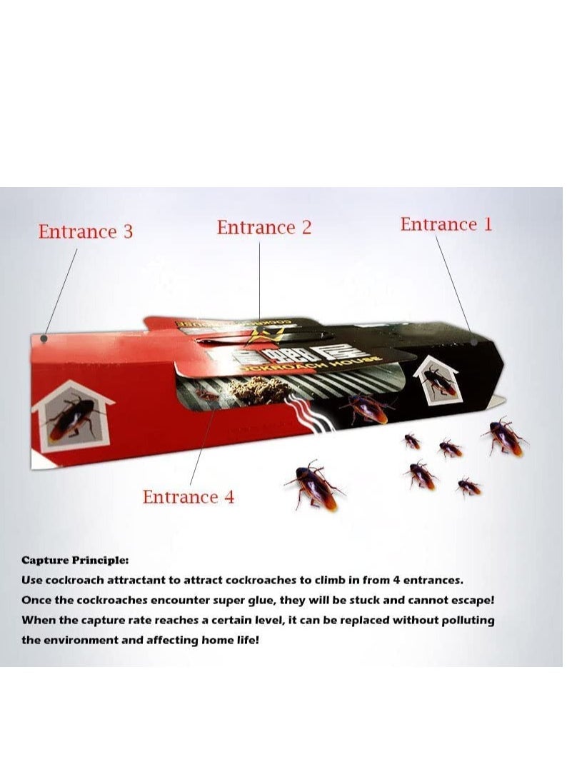 Generic - MAKINGTEC Cockroach Traps, Roach Traps for Home Pest Control Kill Roaches with Bait Included with Non-Toxic Bait Premium Spiders Ants Cockroach Killer (10 Pack) - Image 1