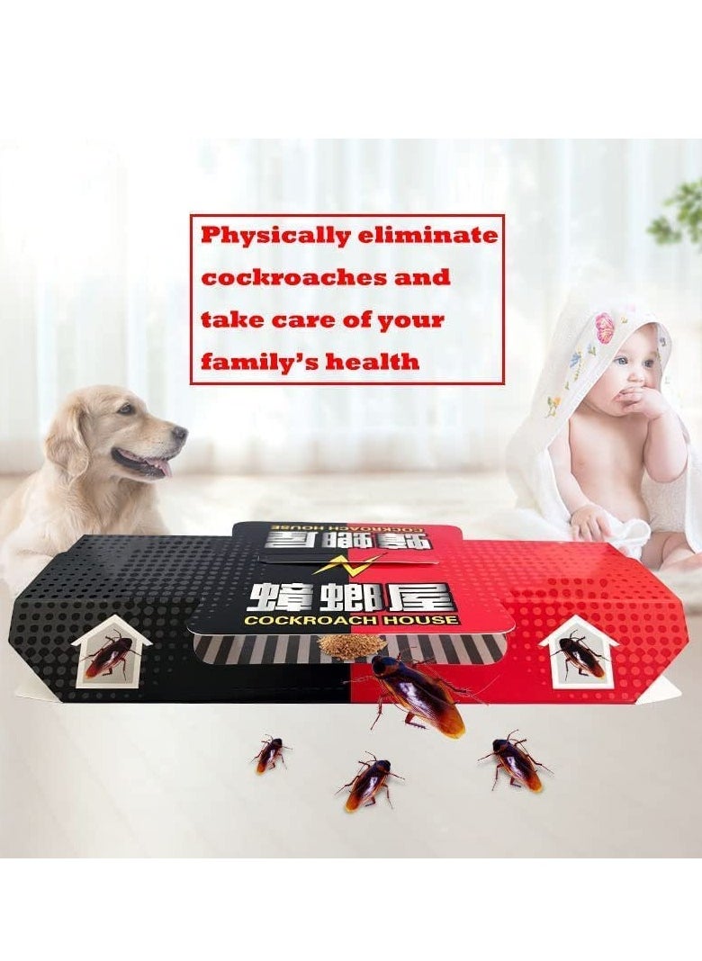 Generic - MAKINGTEC Cockroach Traps, Roach Traps for Home Pest Control Kill Roaches with Bait Included with Non-Toxic Bait Premium Spiders Ants Cockroach Killer (10 Pack) - Image 1