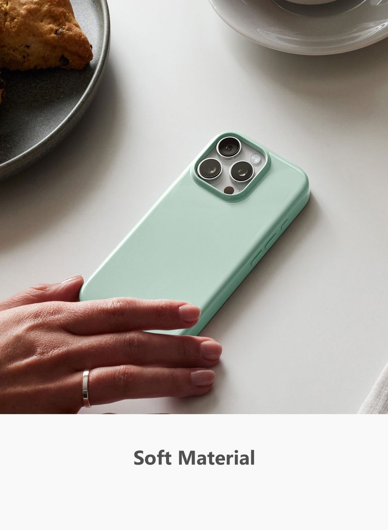 Wtech Apple iPhone 16 Pro Max 5G 2025 Super Slim, Skinny Seam Like Hard Shell PC Magsafe, Rised Lips Corner Protection Case Cover (MCMPMN) - Light Mint - Image 2