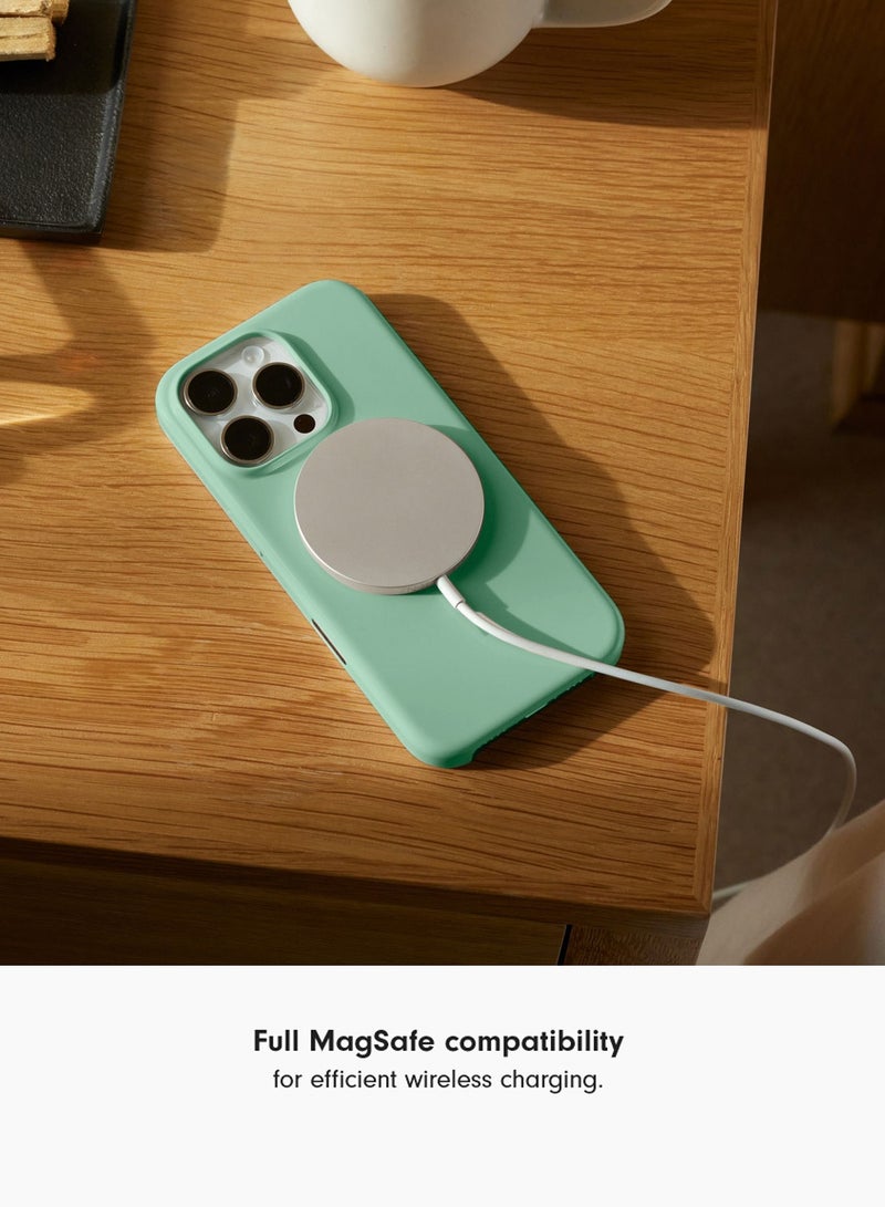 Wtech Apple iPhone 16 Pro Max 5G 2025 Super Slim, Skinny Seam Like Hard Shell PC Magsafe, Rised Lips Corner Protection Case Cover (MCMPMN) - Light Mint - Image 5