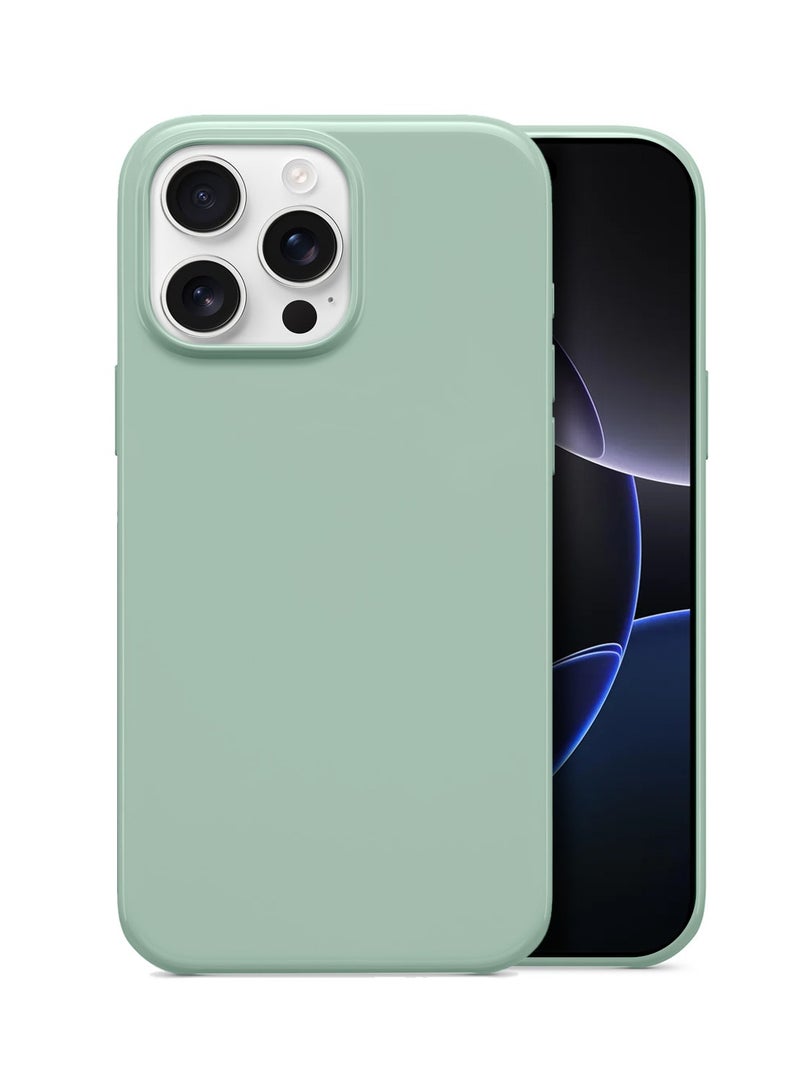 Wtech Apple iPhone 16 Pro Max 5G 2025 Super Slim, Skinny Seam Like Hard Shell PC Magsafe, Rised Lips Corner Protection Case Cover (MCMPMN) - Light Mint - Image 1