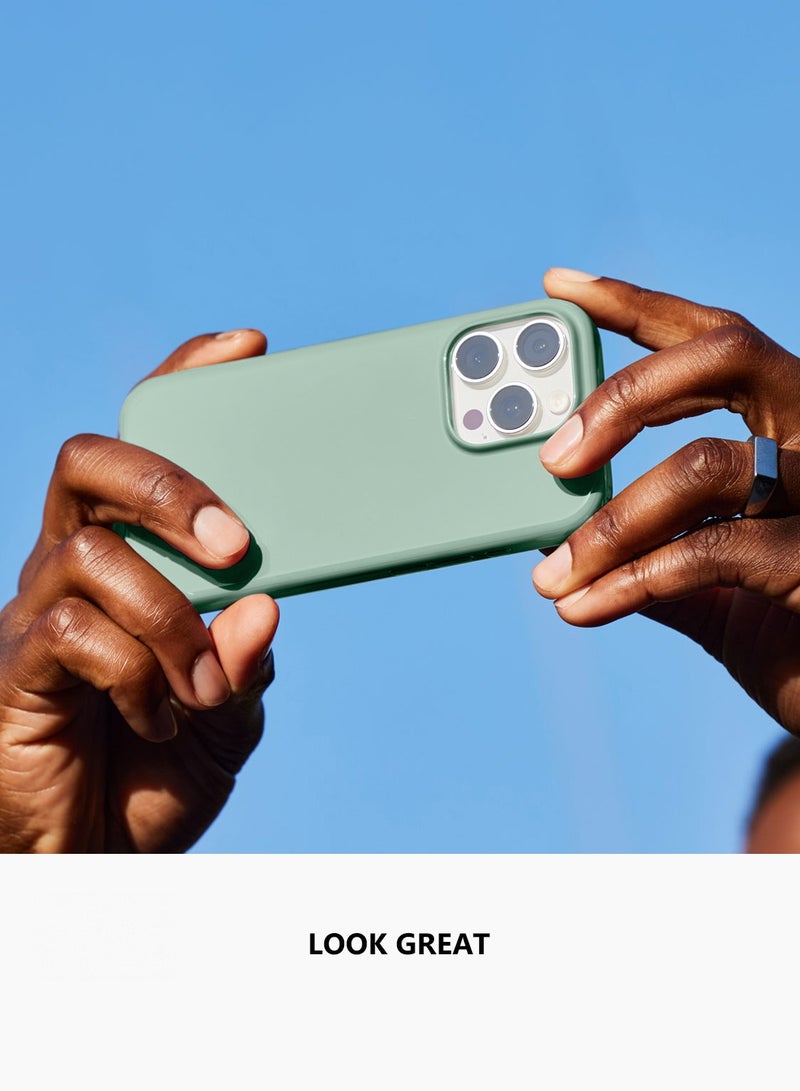 Wtech Apple iPhone 16 Pro Max 5G 2025 Super Slim, Skinny Seam Like Hard Shell PC Magsafe, Rised Lips Corner Protection Case Cover (MCMPMN) - Light Mint - Image 4