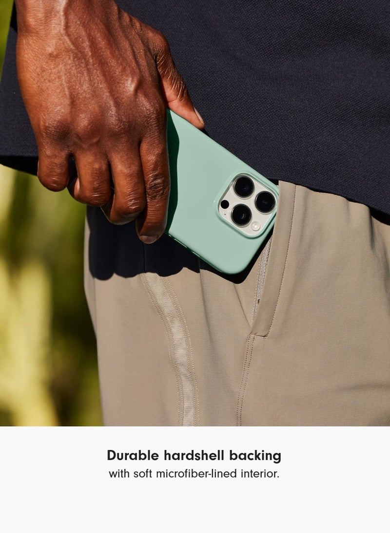 Wtech Apple iPhone 16 Pro Max 5G 2025 Super Slim, Skinny Seam Like Hard Shell PC Magsafe, Rised Lips Corner Protection Case Cover (MCMPMN) - Light Mint - Image 3