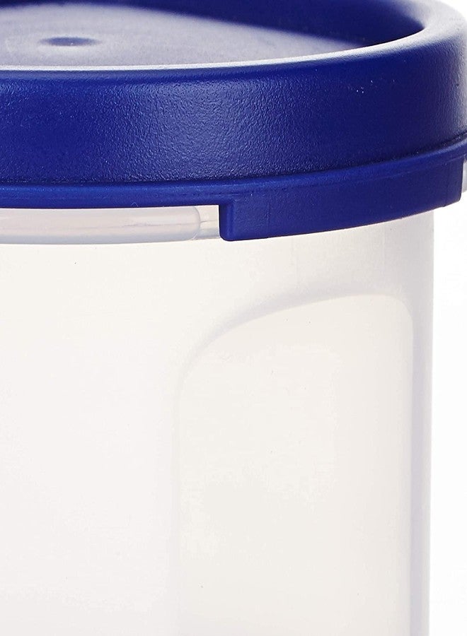 Floraware Modular Plastic Storage Containers | Airtight Jars with Lids | Stackable Design for Grains, Spices, Snacks & More | Transparent & Space-Saving (Blue, Pack of 6) - Image 2