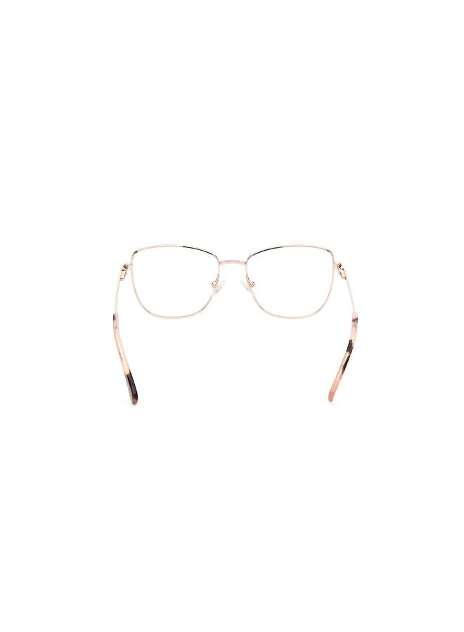 GANT Ga4129 Square Metal Frames For Women Size 51, Shiny Pale Gold - Image 4