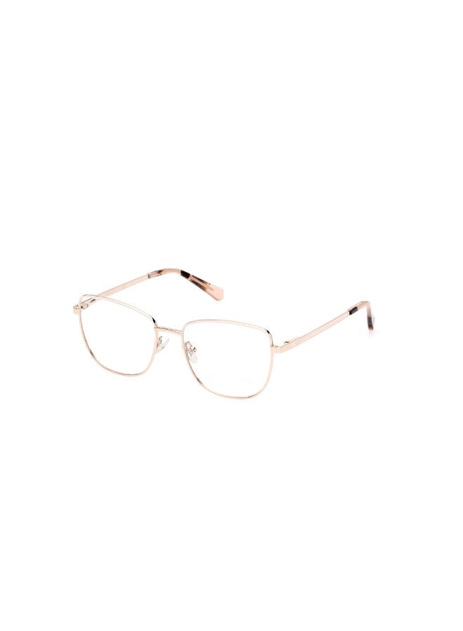 GANT Ga4129 Square Metal Frames For Women Size 51, Shiny Pale Gold - Image 1