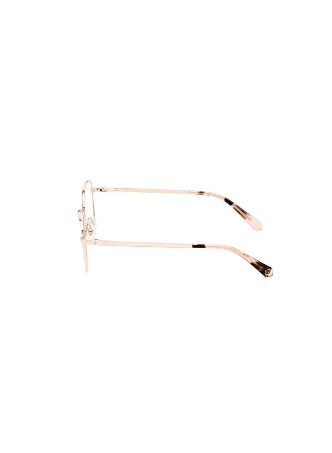 GANT Ga4129 Square Metal Frames For Women Size 51, Shiny Pale Gold - Image 2