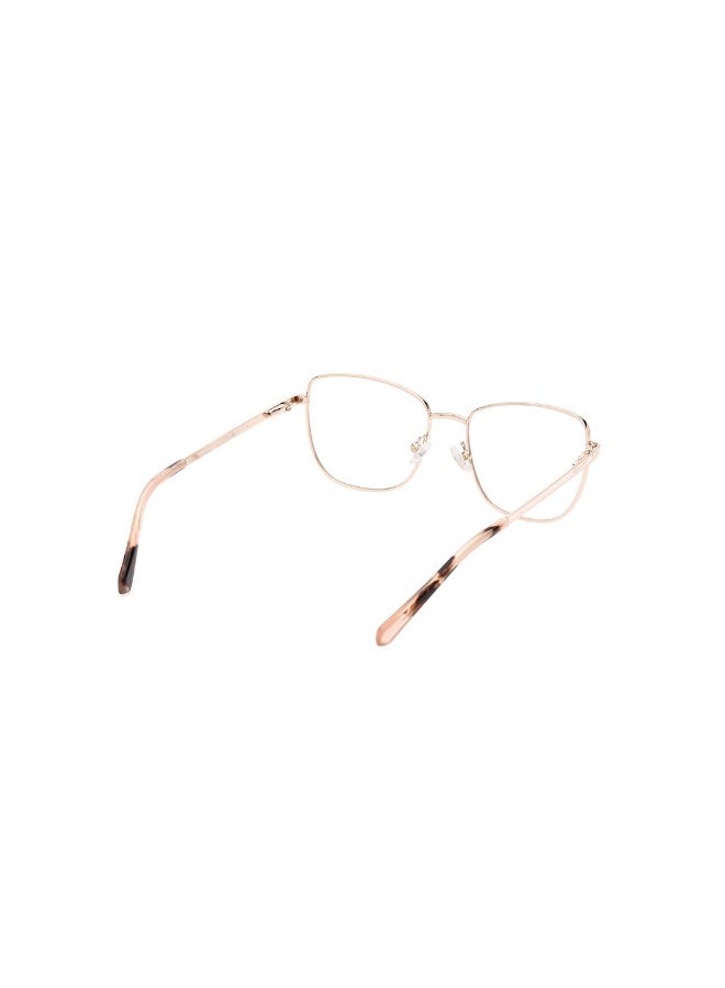 GANT Ga4129 Square Metal Frames For Women Size 51, Shiny Pale Gold - Image 5