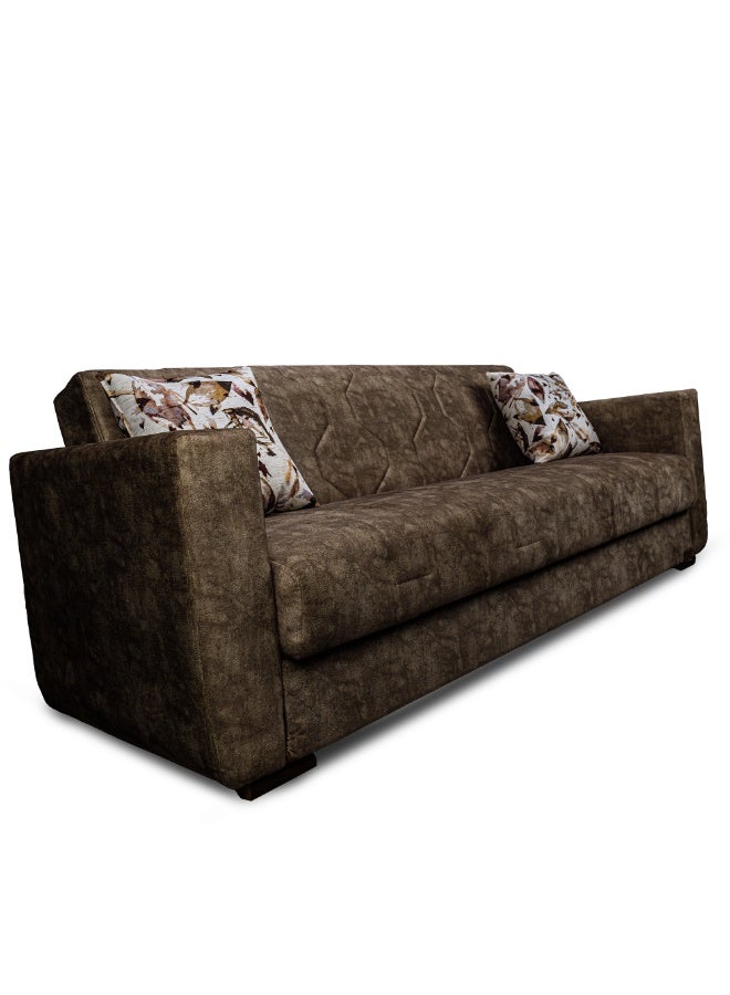 Aldora - Sofa Bed 3-Seater - Galaxy Brown - Image 4