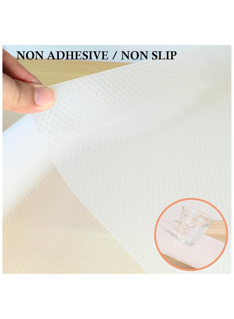 5 Rolls kitchen drawer liners ,Non Adhesive Cabinet Drawer Liners,Non Slip Waterproof Strong Grip Pantry Shelves Liners for Refrigerator Closet Cupboard Mat Bathroom Drawer( 45 * 150 cm)  - Image 3