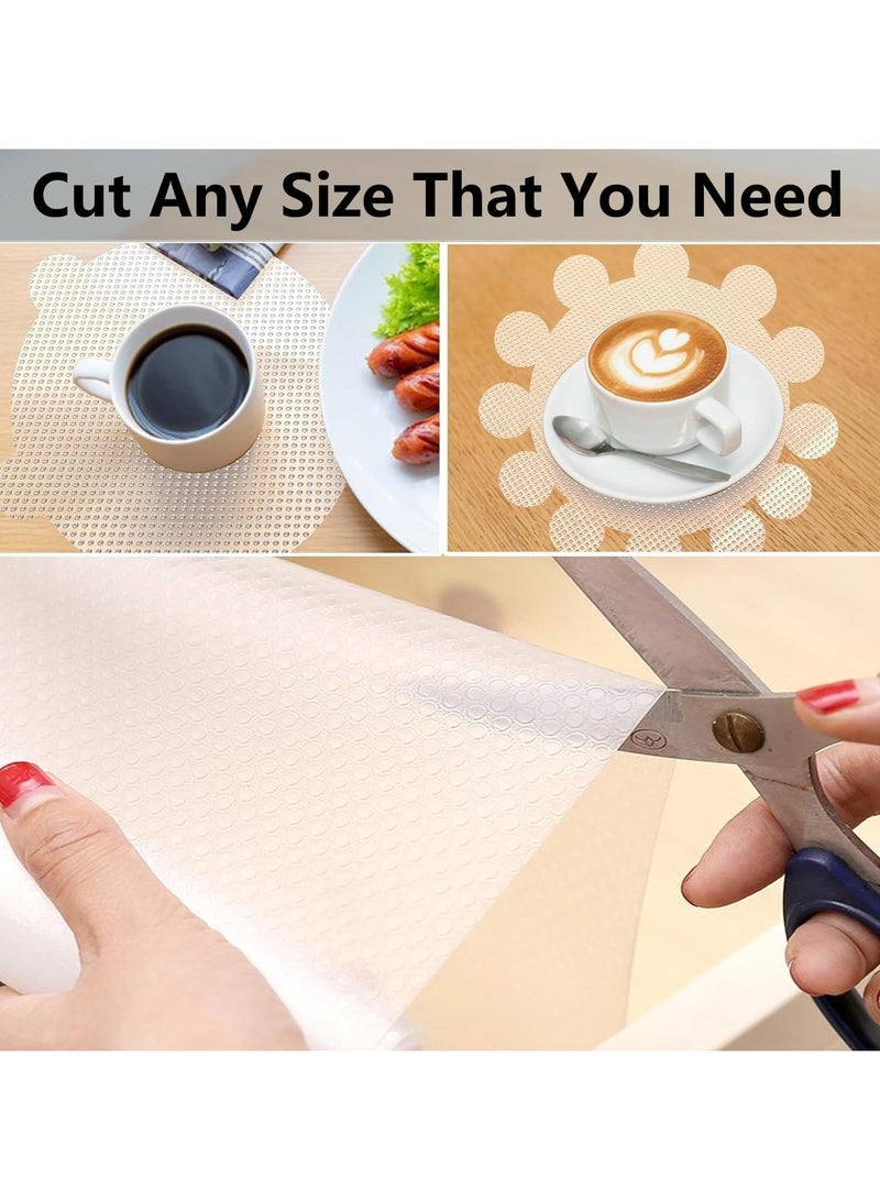 5 Rolls kitchen drawer liners ,Non Adhesive Cabinet Drawer Liners,Non Slip Waterproof Strong Grip Pantry Shelves Liners for Refrigerator Closet Cupboard Mat Bathroom Drawer( 45 * 150 cm)  - Image 5