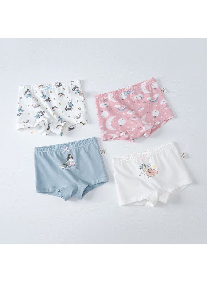 KUYING New Comfortable Skin friendly Breathable Underwear Set 0f 4