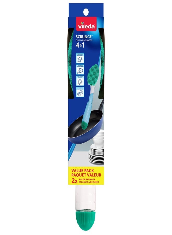 Vileda عصا غسيل الصحون بفرشاة سكرانج - Image 1