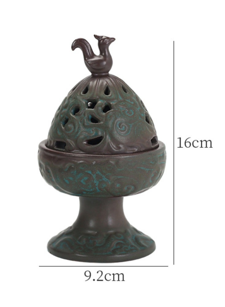 Ceramic Boshan Stove Antique Incense Stove Household Incense Incense Burner Zen Incense Sandalwood Incense Zen Meaning Incense Path Agarwood Decoration - Image 5