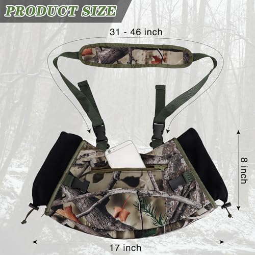 WBCBEC Warming Pouch Hunting Camo Hand Muff Warmer Fanny Pack Water Resistant Windproof Insulated Waist Muffs Warmers Gloves Durable Oxford Fleece for Hiking Camping - Image 3