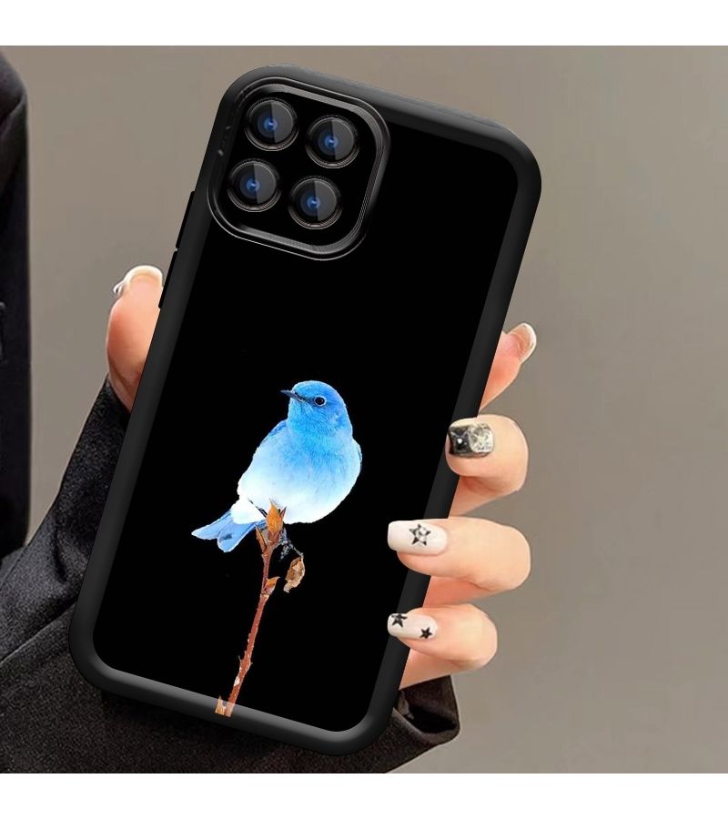 Phone Case Soft Matte Mixed Color For Oppo A57 4G With Blue Bird Design - Image 2