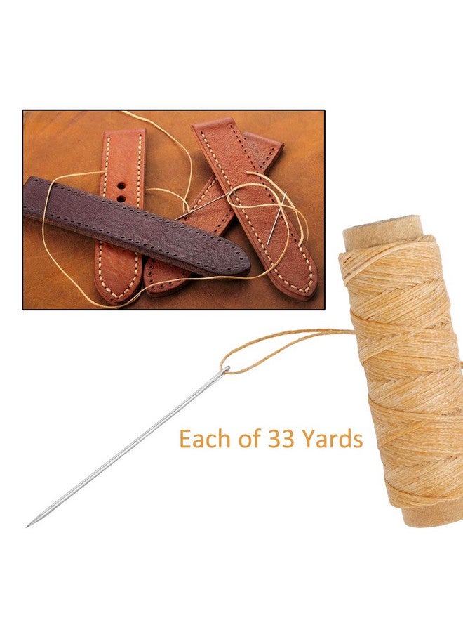 JANYUN 792 Yards 24 Colors Leather Sewing Waxed Flat Cord Thread for Leather Craft DIY Supplies,Each of 33 Yards - Image 4