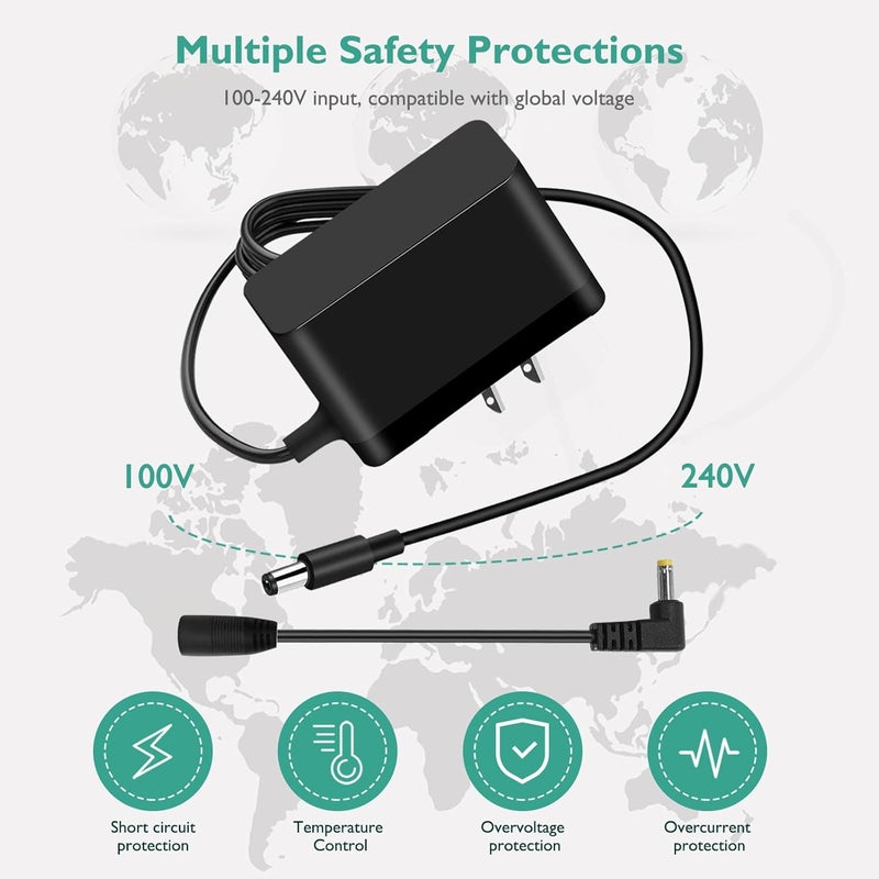 Lnauy Power Cord Compatible with VTech Baby Monitor VM901 VM919HD VM9192HD VM819 VM8192 PU Video Monitor Handheld Screen Parent Unit Not for Baby Unit Cam Replacement 5V Charger Adapter Cable - Image 2