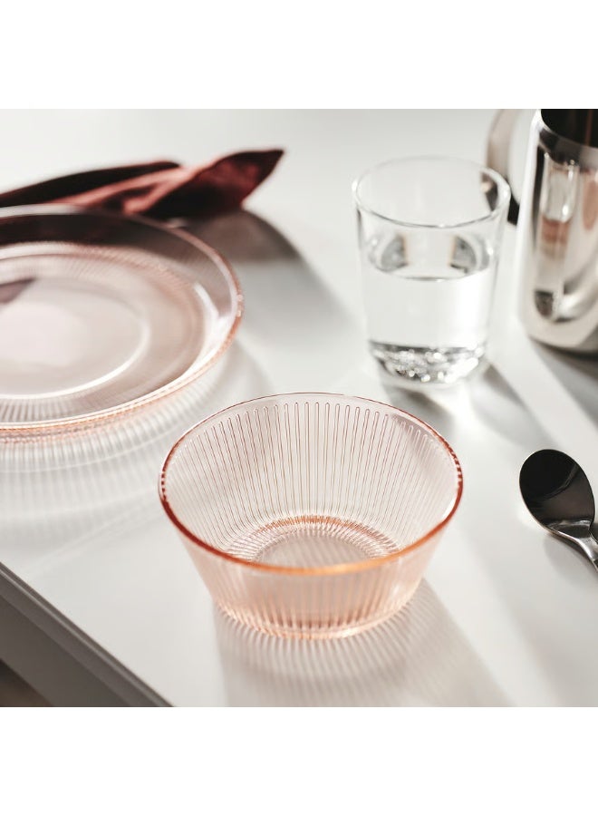 Bowl Stripe Pattern Pink  Diameter 12 cm Height 5 cm Volume 300 mL - Image 2