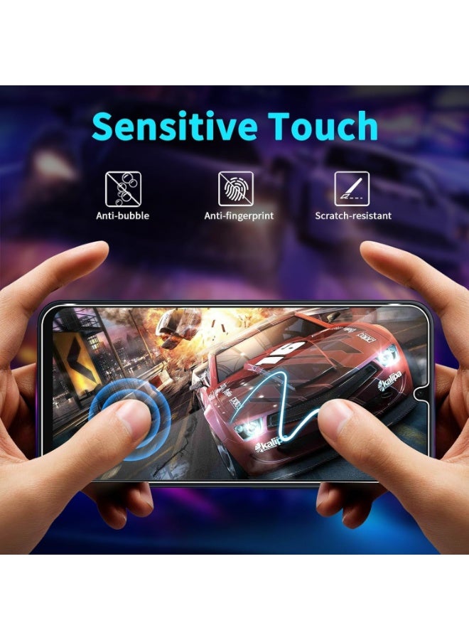 Muzz حماية شاشة لجهاز سامسونج جالاكسي A26 5G، عبوة من 2 زجاج مقسى مع واقي عدسة الكاميرا، صلابة 9H، وضوح عالي (جالاكسي A26) - Image 5